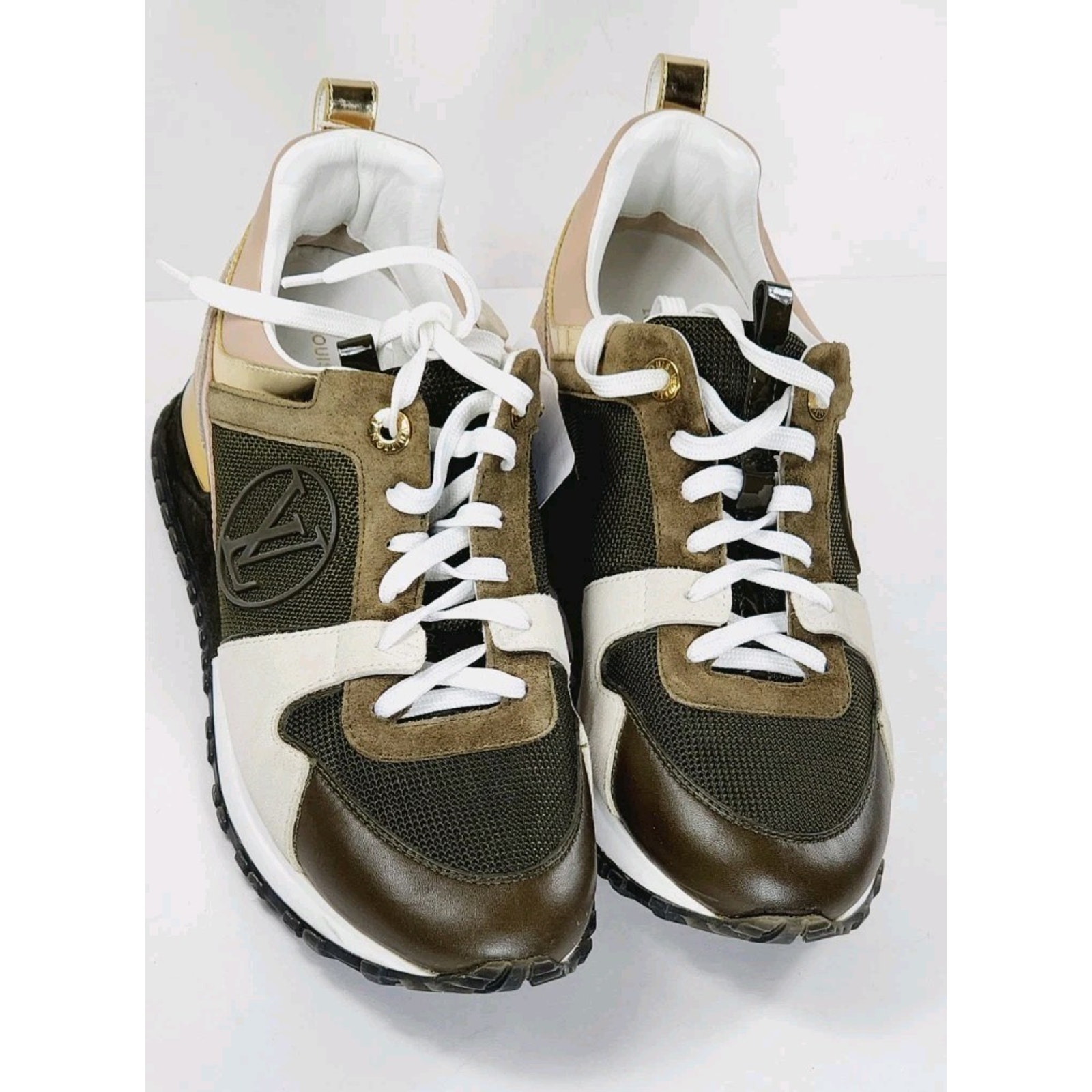 Louis Vuitton Run Away Sneakers, Blue And Pink Lv Sneakers Women Eu37.5 Us 7.